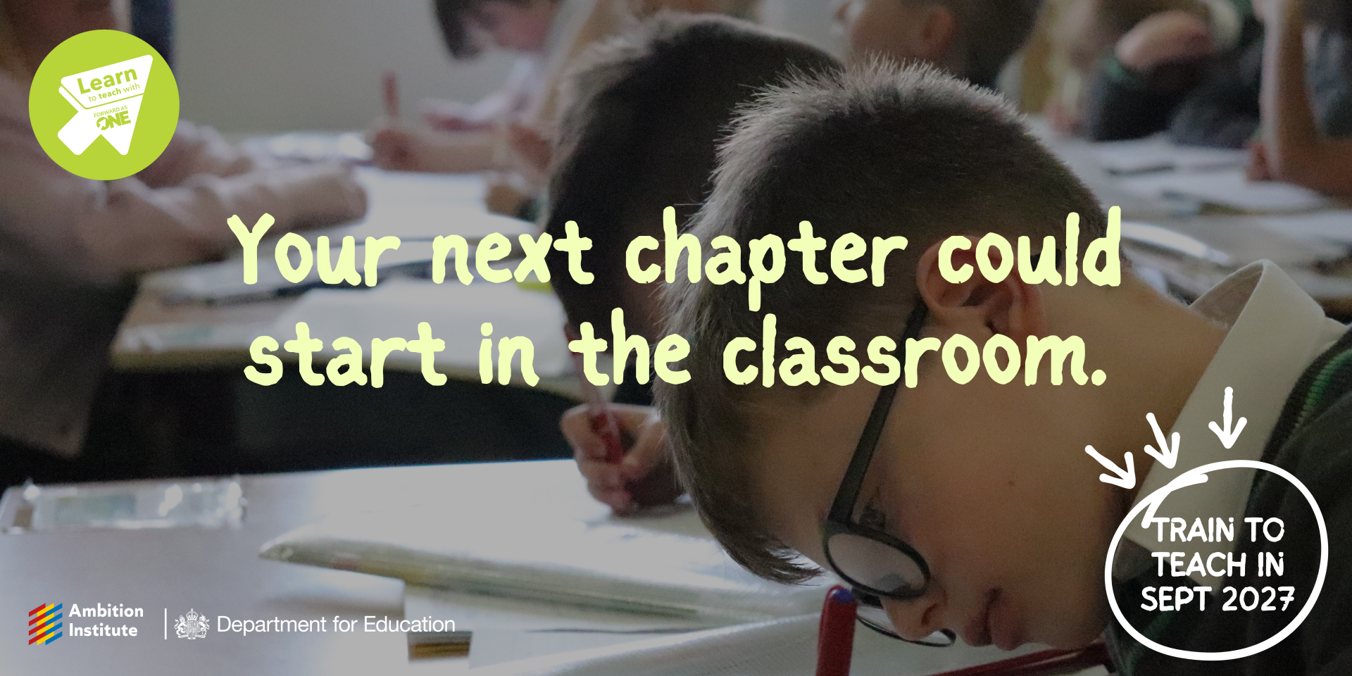 How to become a teacher promotional banner