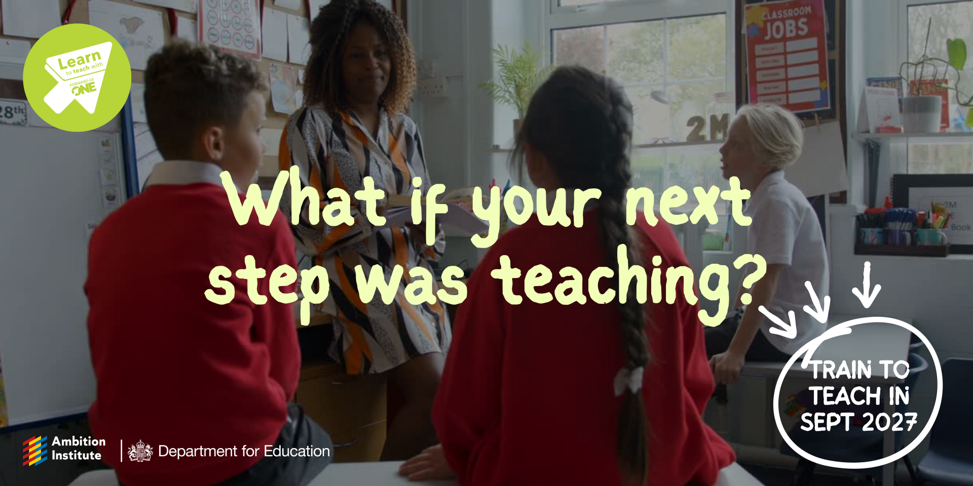 Promotional teaching banner